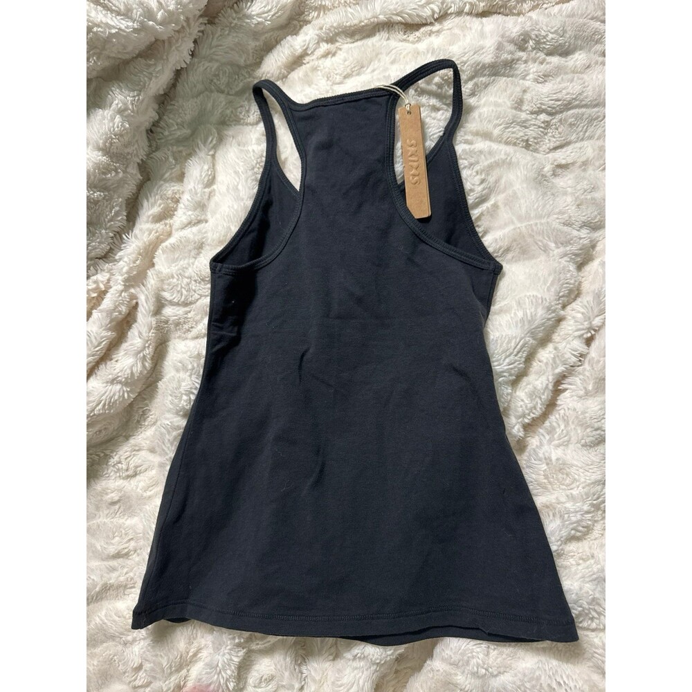 Skims Cotton Jersey Racerback Tank - Picture 7 of 7